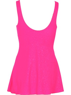 Kom Ruby Elbise Mayo - Pembe Neon