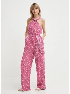 Pepe Jeans Desenli Pembe Kadın Tulum PL230484