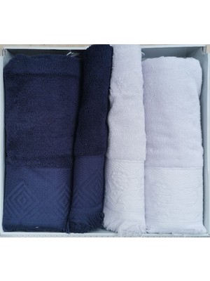 Özdilek Azura Lacıvert-A.grı Best Set Hamam Takımı
