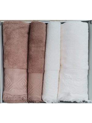 Özdilek Azura Kahve-Krem Best Set Hamam Takımı