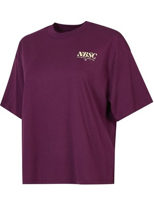 New Balance WNT3416 Bordo Kadın Tişört