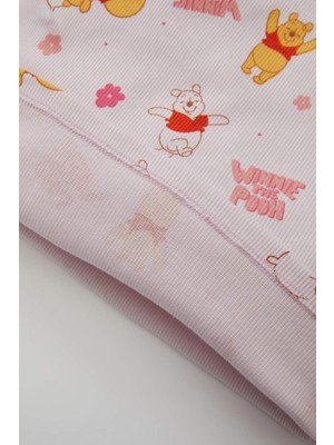 DeFacto Kız Bebek Pijama Takımı Disney Winnie The Pooh Fitilli Uzun Kollu Üst Uzun Alt D1810A524AU