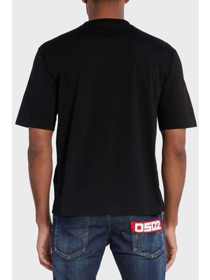 Dsquared2 Logolu Pamuklu Regular Fit T Shirt Erkek T Shirt S74GD1268 S23009 900