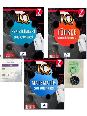 Paraf Yayınları 7.sınıf Iq Serisi 3'lü Soru Bankası Set-Yeni Baskı-(Okyanus Yayınları Deneme+Açacaklı Anahtarlık)