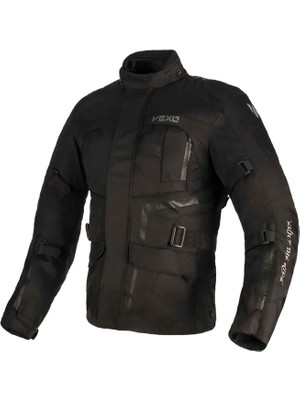 Vexo Adventure H2o Su Geçirmez Kışlık Motosiklet Montu 2XL Siyah Kumaş Malzeme ile Koruma