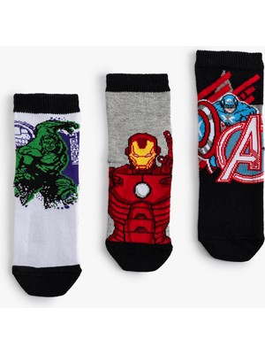 Koton 3'lü Marvel Çorap Seti Lisanslı