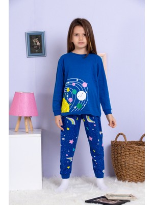 Elmas Kids Sesa Kids %100 Pamuklu Kız Çocuk Pijama Takımı