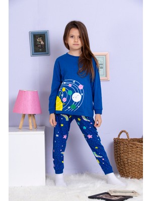 Elmas Kids Sesa Kids %100 Pamuklu Kız Çocuk Pijama Takımı