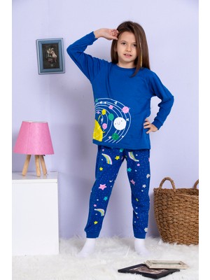 Elmas Kids Sesa Kids %100 Pamuklu Kız Çocuk Pijama Takımı