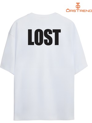 Ors Trend Lost Gizemli Sayılar Baskılı Oversize Tişört