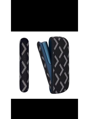 Zigver Illüma Kapaklı Kılıf  Siyah Desenli