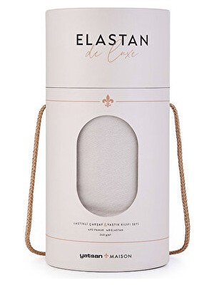 Yatsan Elastan De Luxe Lastikli Çarşaf & Yastık Kılıf Seti Taş Rengi