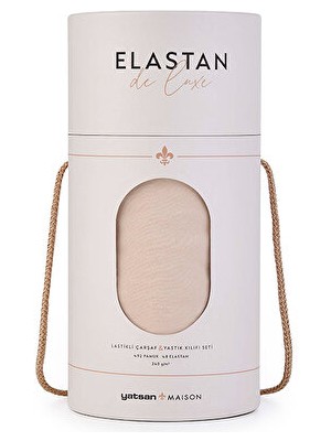 Yatsan Elastan De Luxe Lastikli Çarşaf & Yastık Kılıf Seti Ten Rengi
