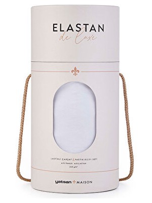 Yatsan Elastan De Luxe Lastikli Çarşaf & Yastık Kılıf Seti Beyaz