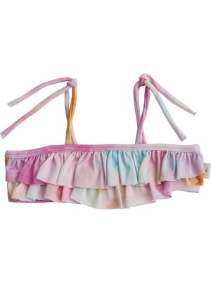 Miela Kids Uv Korumalı Fırfırlı Tie Dye Bikini Set