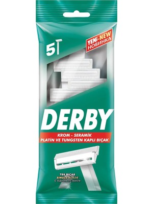 Derby Tek Bıçaklı 5 Li Poşet X 3 Adet