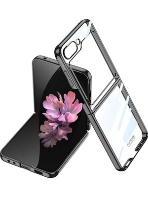 ZORE Galaxy Z Flip 6 Kılıf Zore Full Camlı Kıpta Kapak