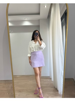 Ferqane Xalilova Lila Mini Etek