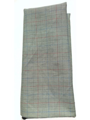 Atilla Tekstil Keten Kaplamalı Ekose Desen Gabardin Kumaş - Likrasız - (110 cm x 150 Cm) - 580 Gr/m