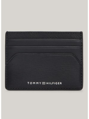 Tommy Hilfiger Siyah Erkek Kartlık Th Plaque cc Holder