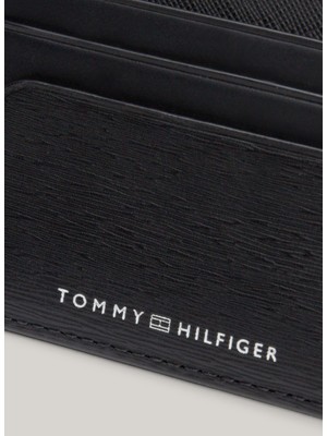 Tommy Hilfiger Siyah Erkek Kartlık Th Plaque cc Holder