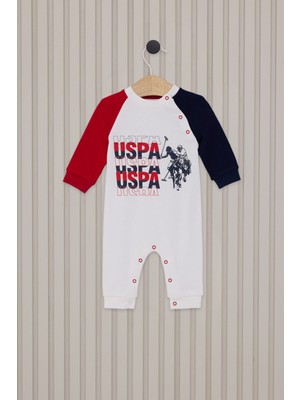 U.S. Polo Assn. Erkek Bebek Tulum USB2083 Krem