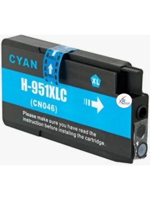 BRC06 Hp Uyumlu 951XL (CN046AE) Mavi Muadil Kartuş