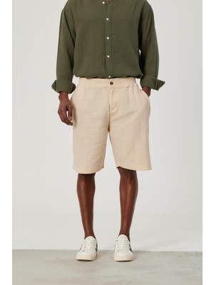 Nomarc Krem Keten Şort