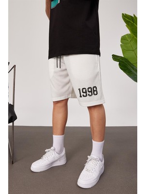 Nomarc 1998 Örme Kumaş Beyaz Şort