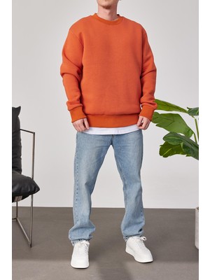 Nomarc Basic Kiremit Şardonlu Sweatshirt