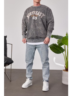 Nomarc Northeast Yıkamalı Füme Sweatshirt