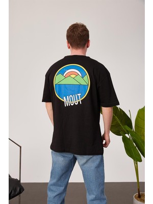 Nomarc Arka Mout Siyah Tshirt
