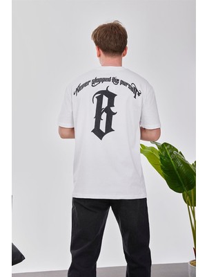 Nomarc B Harf Beyaz Tshirt