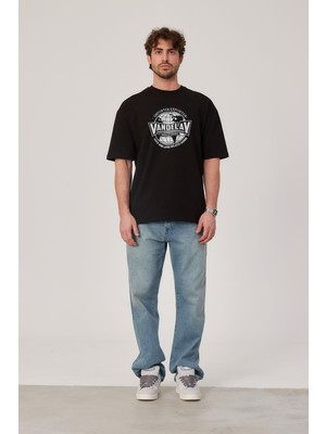 Nomarc Vandelay Baskılı Siyah Tshirt