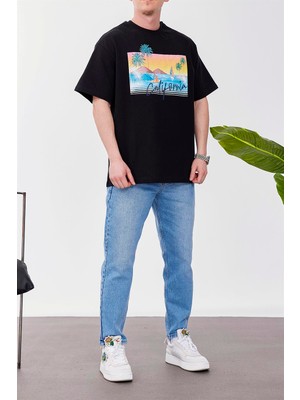 Nomarc California Beach Siyah Tshirt