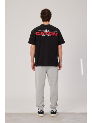 Nomarc Uçak Baskılı Siyah Tshirt