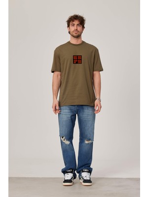 Nomarc 6879 Baskılı Yeşil Tshirt