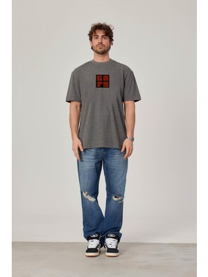 Nomarc 6879 Baskılı Gri Tshirt