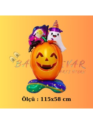 Bakbinevar Halloween Balkabağı Folyo Balon 115X58 cm