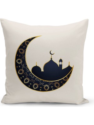 Bertille Home Ramazan Serisi Çift Tarafı Dijital Baskılı  4'lü Kırlent Kılıfı Seti  (Ramadan Cushion Cover Set)