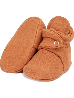 Ella Bonna Müslin Bebek Patiği, Organik Pamuk, Yenidoğan Pandufu, Ceviz