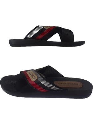 Gezer Erkek Siyah Halat Ultra Hafif Günlük Terlik GZRH97-797