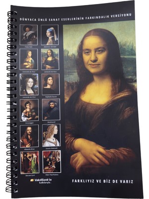 İZEV "sanat ve Biz" Konulu Özel Tasarım Spiralli Defter