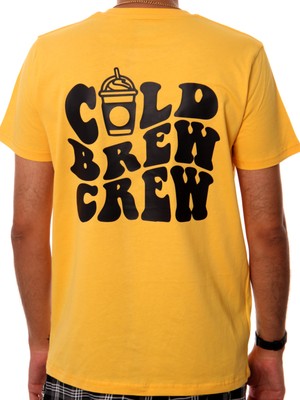 Jordanred Cold Brew Crew  Sarı Tişört