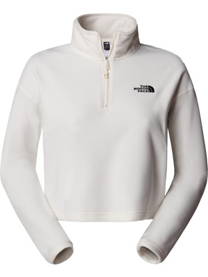 The North Face Kadın 100 Glacıer Cropped Yarım Fermuar Sweatshirt  NF0A855N4HP1