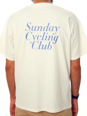 Jordanred Sunday Cycling Club  Ekru Oversize Tişört