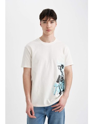 DeFacto Marvel Avengers Regular Fit Bisiklet Yaka Kısa Kollu Tişört