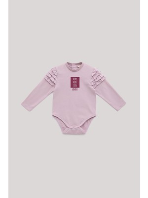 GB Baby Bg Store Kız Bebek Pembe T-Shirt Standart Kol Regular Fit Orta Kalınlıkta Örme Kumaş
