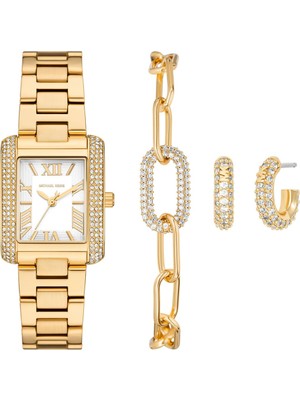 Michael Kors MK4837SET Kadın Kol Saati Bileklik ve Küpe Seti