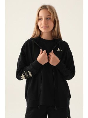 Kappa Wear Siyah Kız Çocuk Sweatshirt